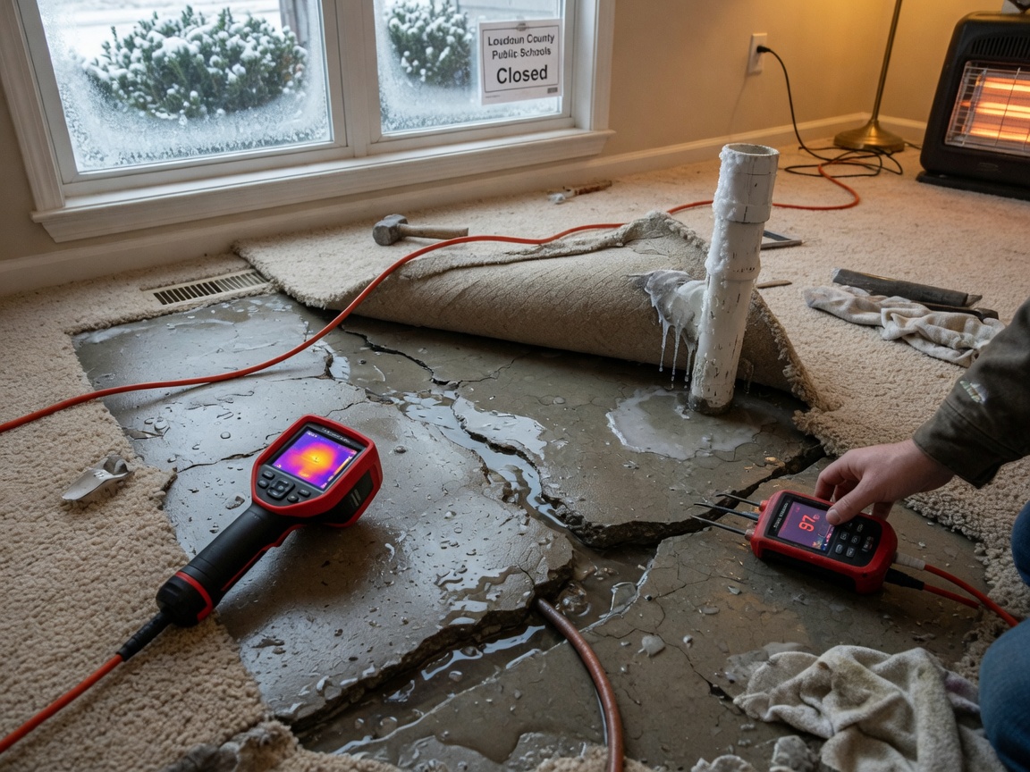 How to Detect Slab Leaks After a Loudoun County Freeze