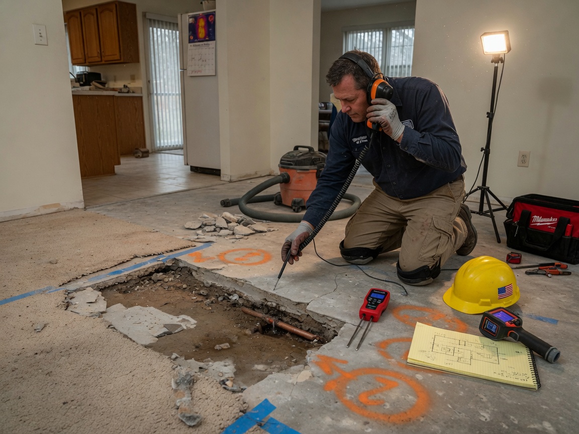Slab Leak Detection in Sterling
