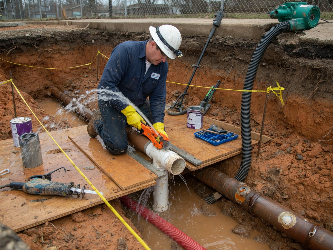 Underground Water Leak Repair in Sterling