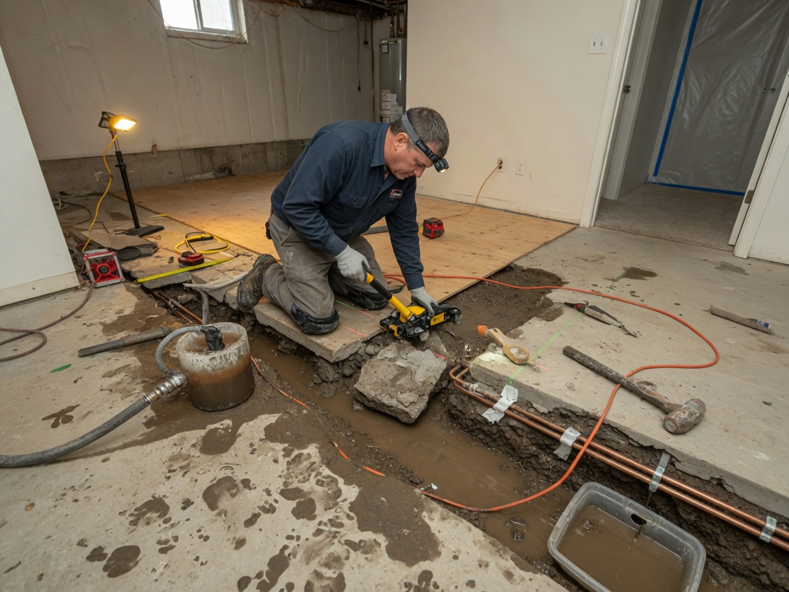 Water Leak Under Slab Repair in Sterling